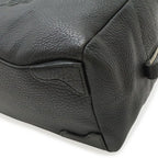 Prada Logo Vitello Daino Tote Shoulder Bag Mini Leather Nero Black Silver — view 3