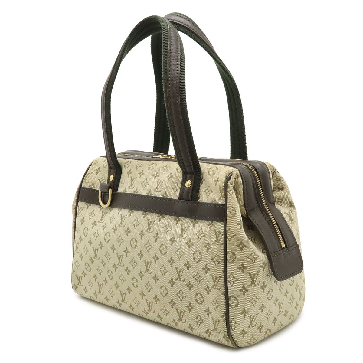 Louis Vuitton Monogram Mini Josephine PM Mini Boston Bag Canvas Leather Khaki — view 2