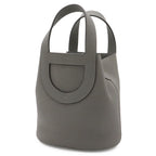 Hermes in the Loop 18 Tote Taurillon Clemence Veau Grimeia Gold — view 2