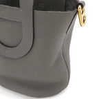 Hermes in the Loop 18 Tote Taurillon Clemence Veau Grimeia Gold — view 4