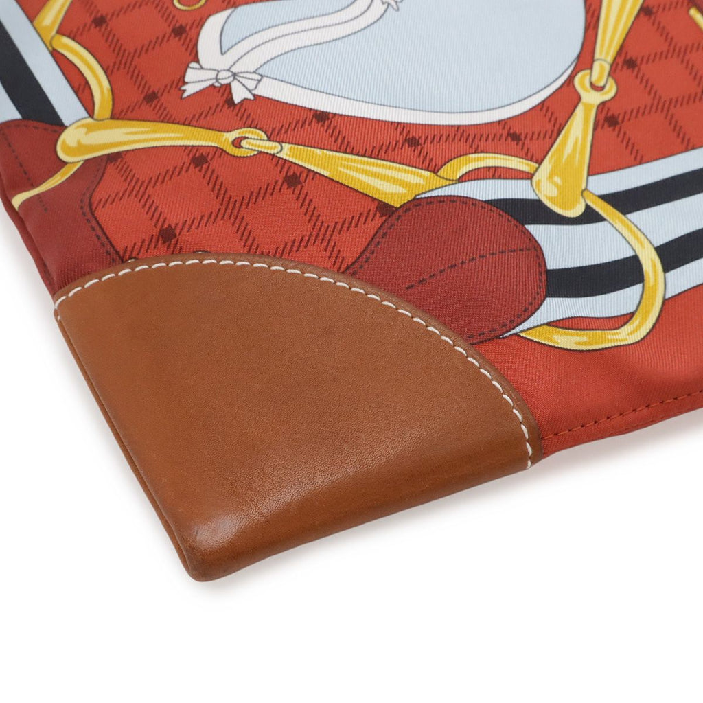 Hermes Silk City PM Tatta Sole Shoulder Bag Terracotta Brown Multicolor — view 3