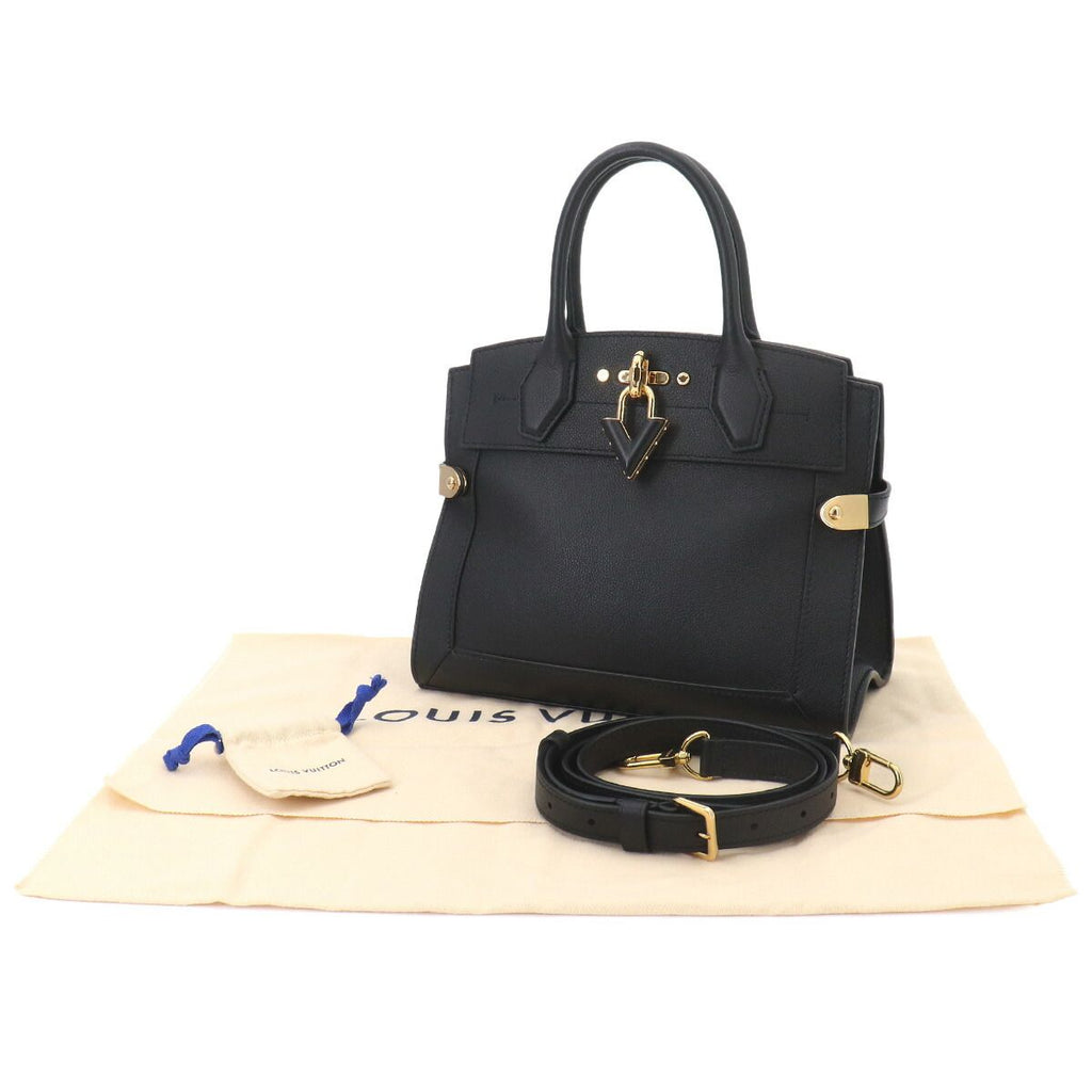 Louis Vuitton Steamer PM 2-Way Bag Leather Black — view 2
