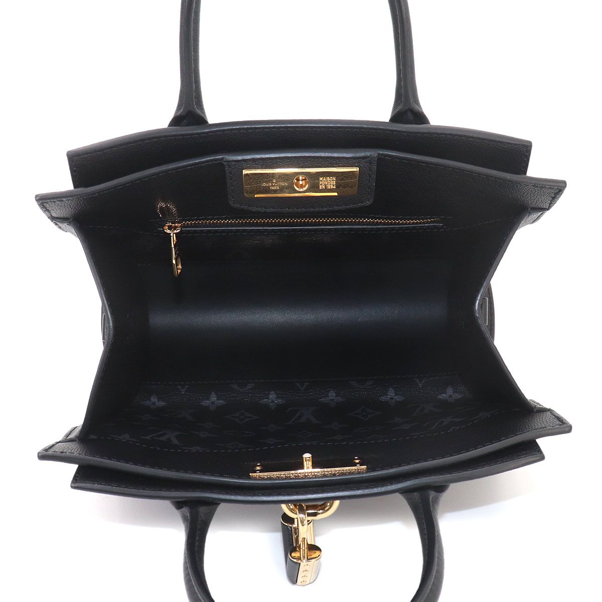 Louis Vuitton Steamer PM 2-Way Bag Leather Black — view 7