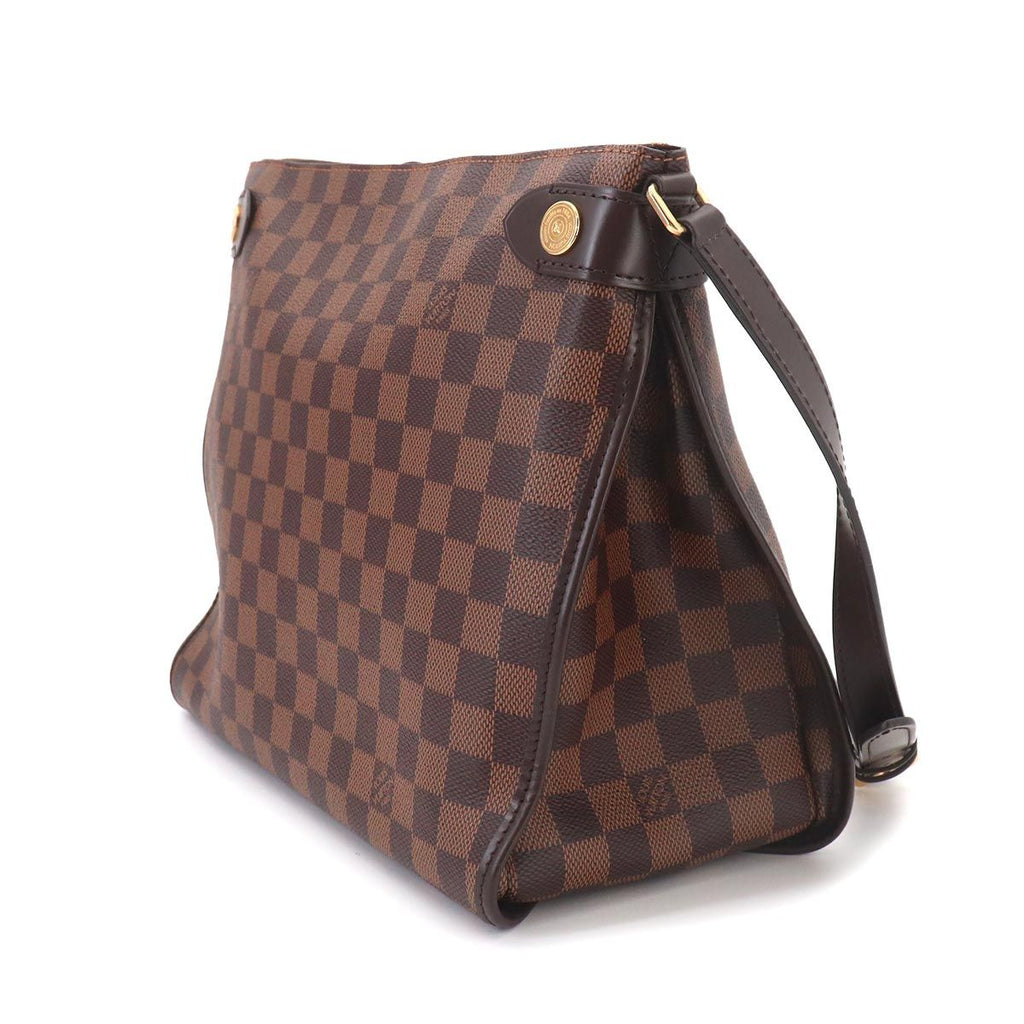 Louis Vuitton Damier Duomo Shoulder Bag Ebene Brown Gold — view 3