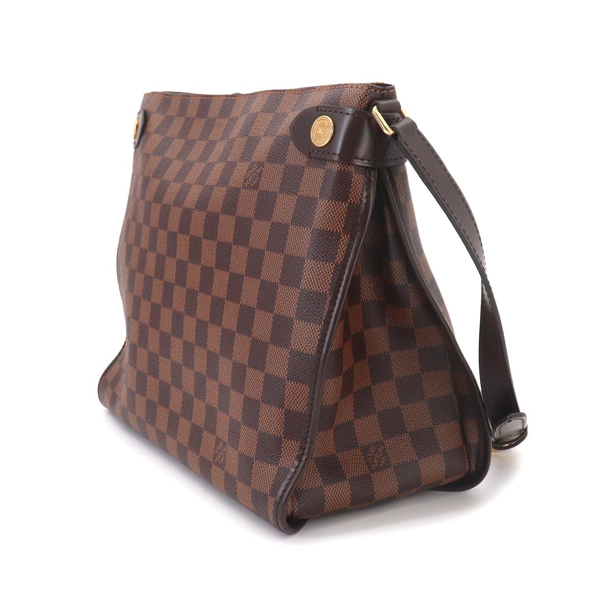 Louis Vuitton Damier Duomo Shoulder Bag Ebene Brown Gold — view 3