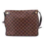 Louis Vuitton Damier Duomo Shoulder Bag Ebene Brown Gold — view 2