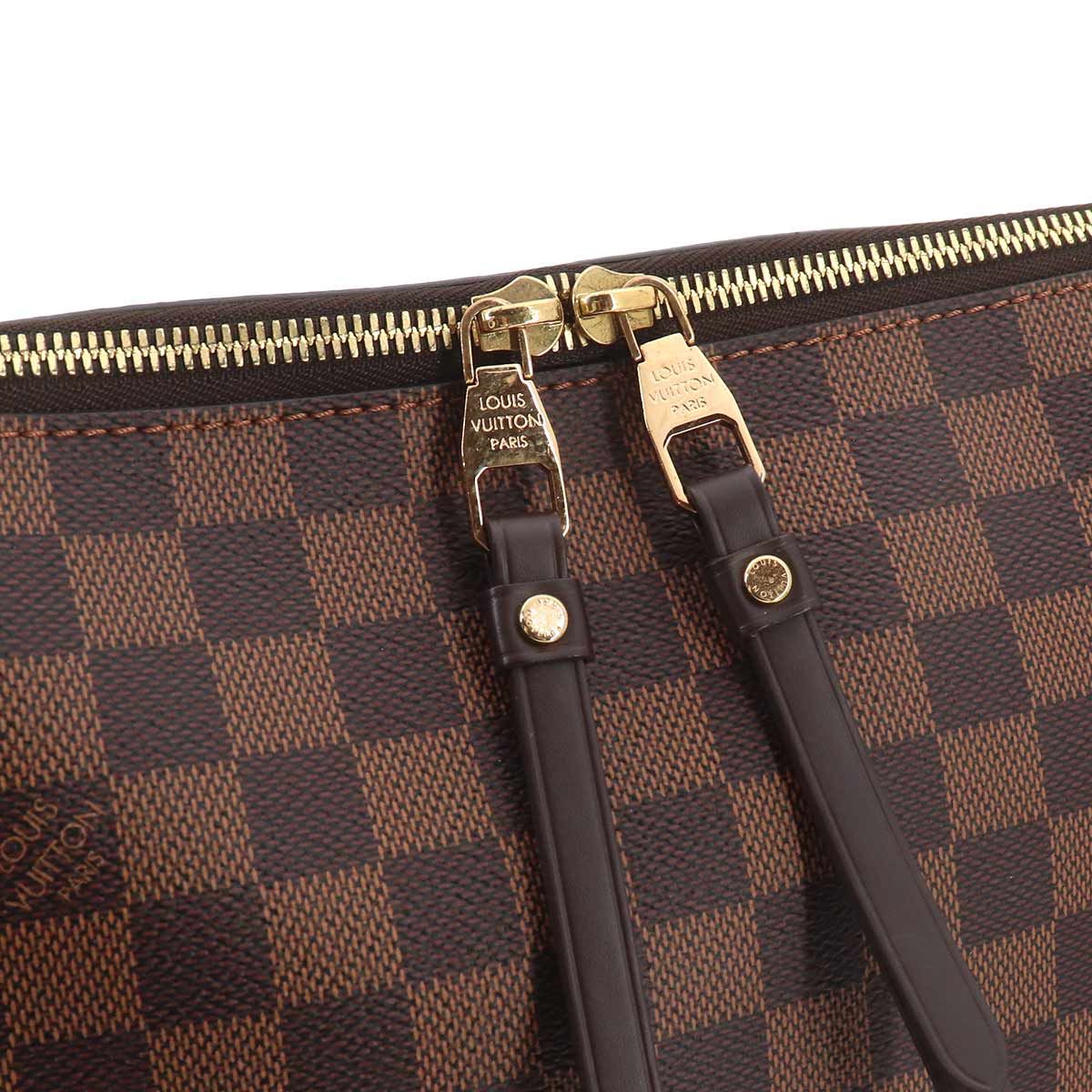 Louis Vuitton Damier Duomo Shoulder Bag Ebene Brown Gold — view 8