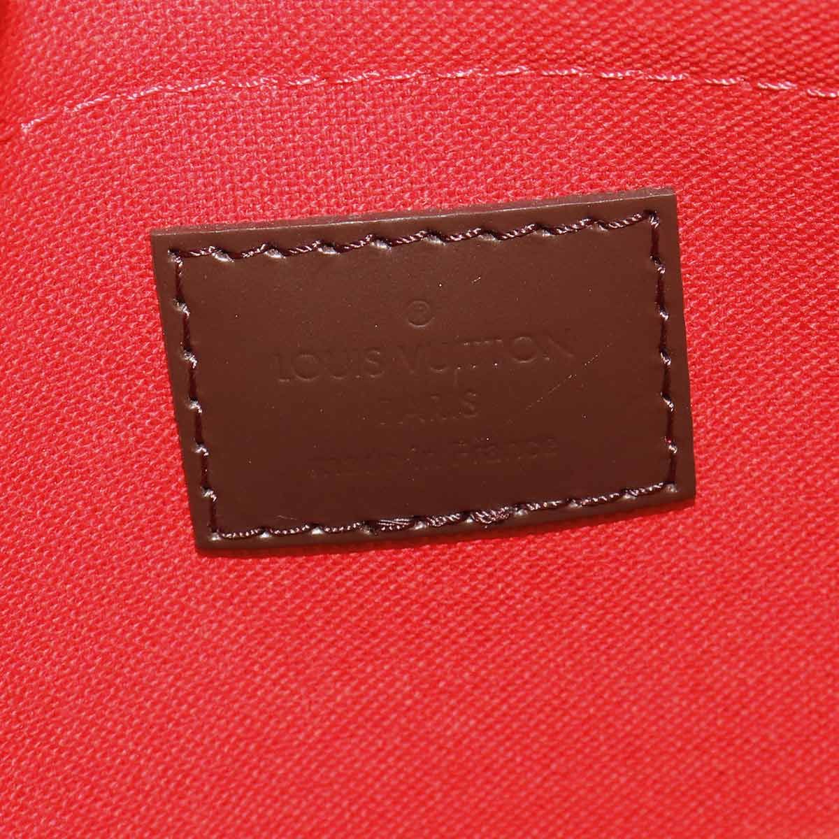 Louis Vuitton Damier Duomo Shoulder Bag Ebene Brown Gold — view 7
