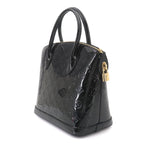 Louis Vuitton Monogram Vernis Lockit PM Hand Bag Leather Noir Gold — view 3