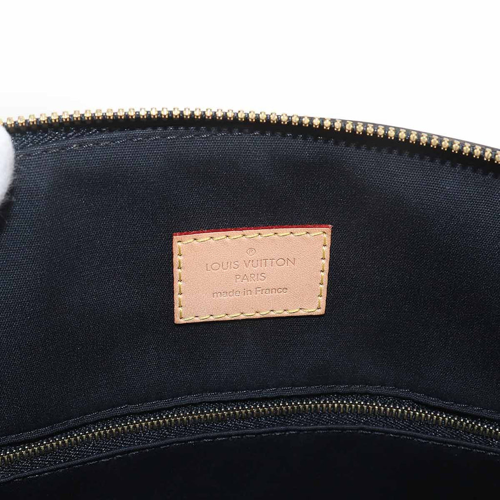 Louis Vuitton Monogram Vernis Lockit PM Hand Bag Leather Noir Gold — view 7
