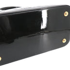Louis Vuitton Monogram Vernis Lockit PM Hand Bag Leather Noir Gold — view 9