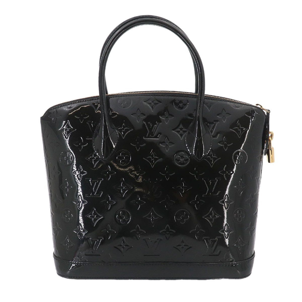 Louis Vuitton Monogram Vernis Lockit PM Hand Bag Leather Noir Gold — view 2
