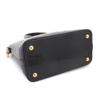 Louis Vuitton Monogram Vernis Lockit PM Hand Bag Leather Noir Gold — view 4