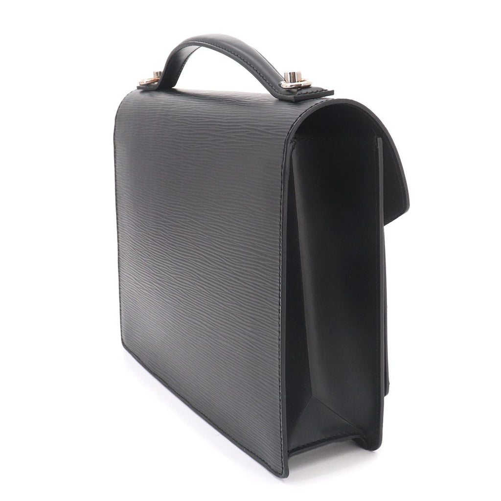 Louis Vuitton Epi Monceau 2-Way Bag Leather Noir Black — view 3