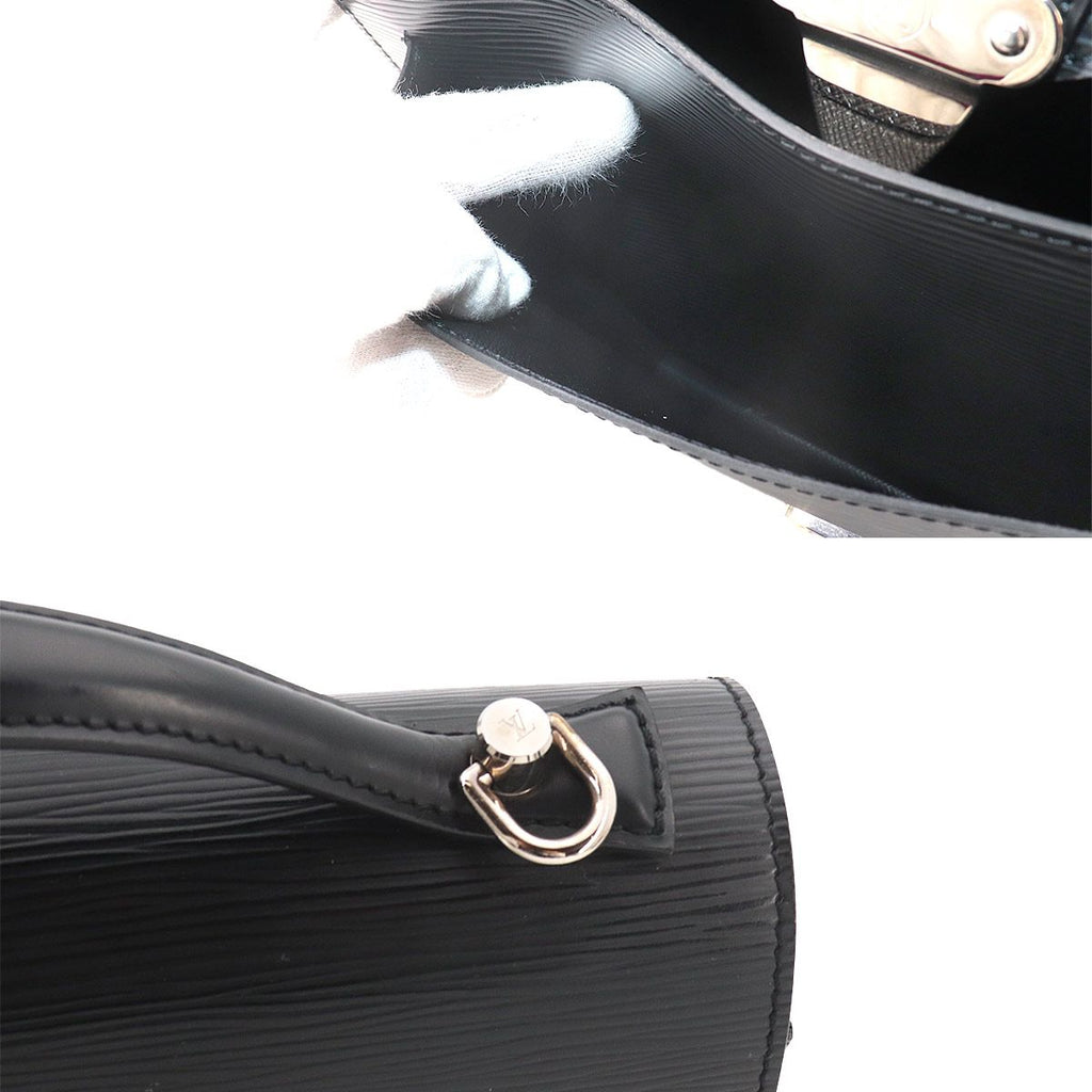 Louis Vuitton Epi Monceau 2-Way Bag Leather Noir Black — view 9