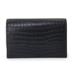 Saint Laurent Kate Chain Wallet Bifold Croco Shoulder — view 3