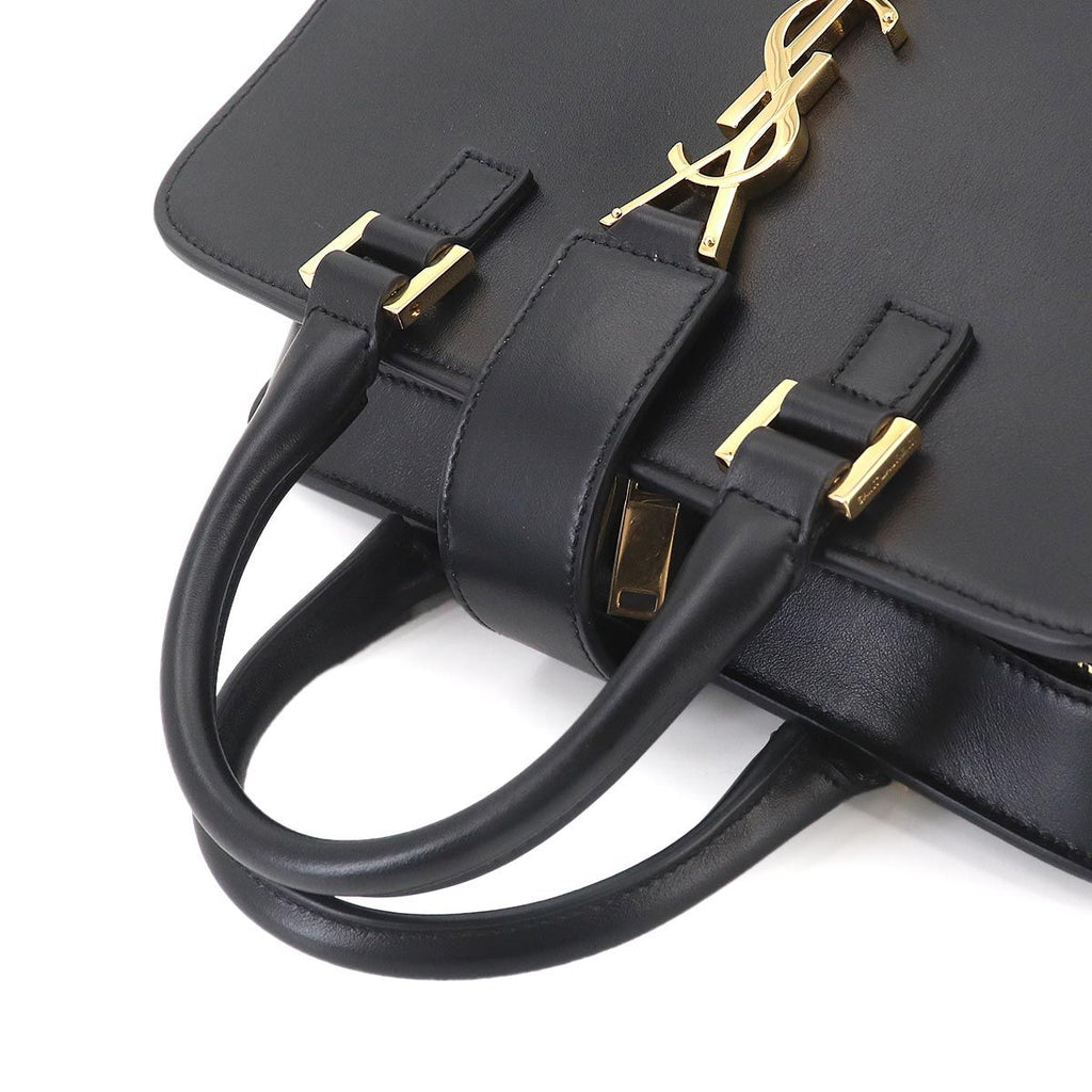 Saint Laurent Baby Cabas 2-Way Bag Leather Black — view 6