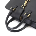 Saint Laurent Baby Cabas 2-Way Bag Leather Black — view 6