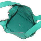 Hermes Picotin Lock 22 Hand Bag Taurillon Clemence Vert Veron Silver — view 7