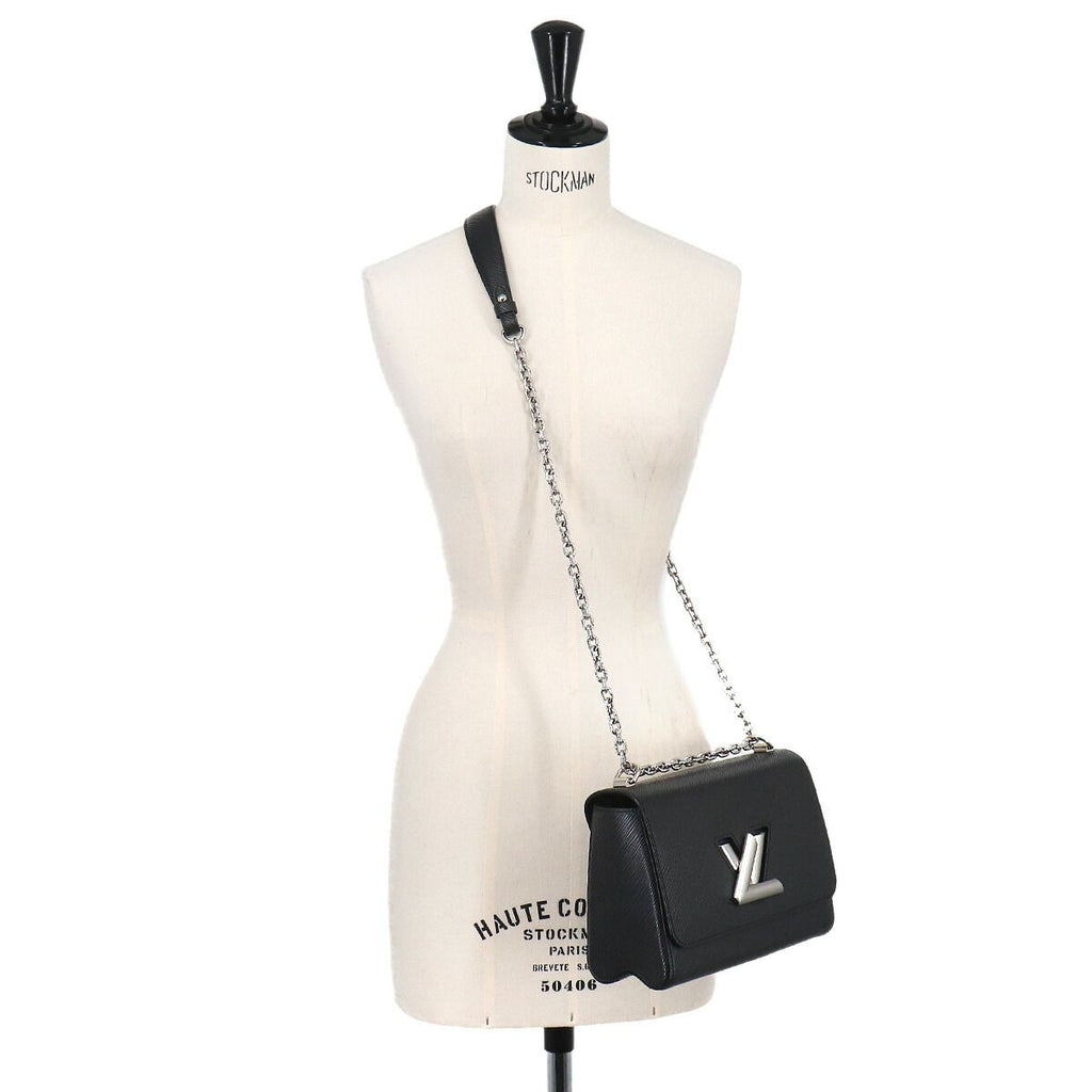 Louis Vuitton Epi Twist MM Chain Shoulder Bag Leather Noir — view 9