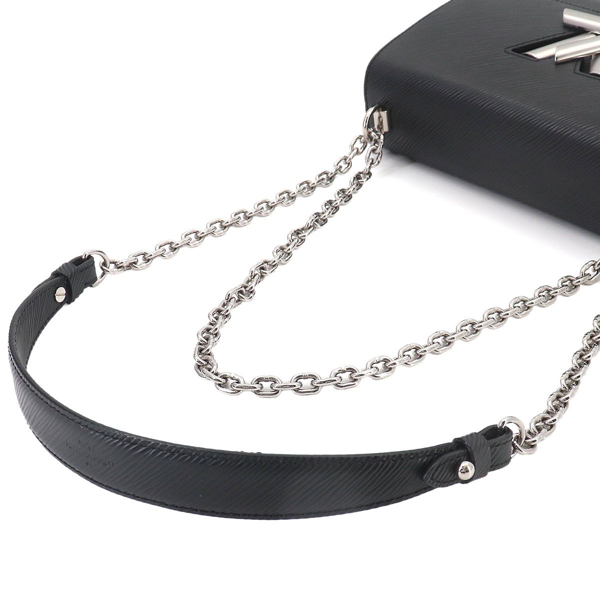 Louis Vuitton Epi Twist MM Chain Shoulder Bag Leather Noir — view 6