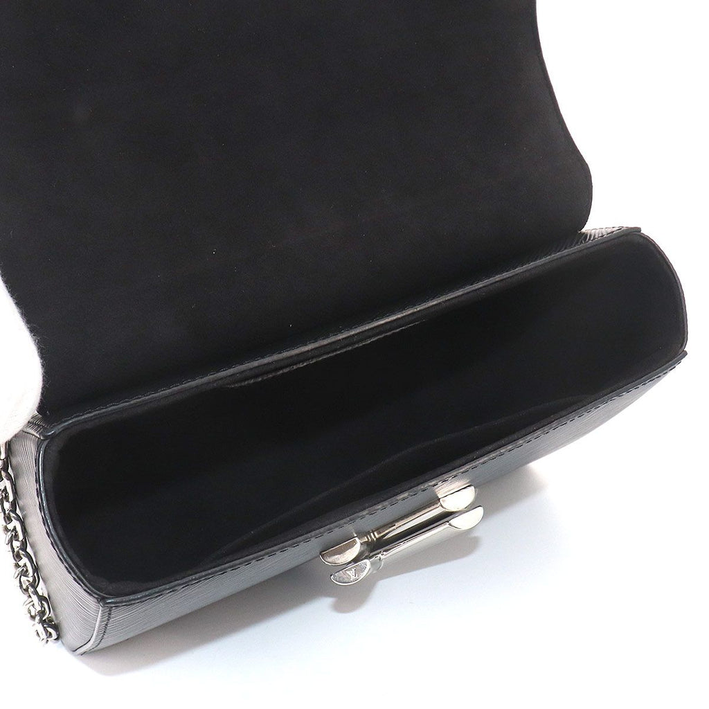 Louis Vuitton Epi Twist MM Chain Shoulder Bag Leather Noir — view 7
