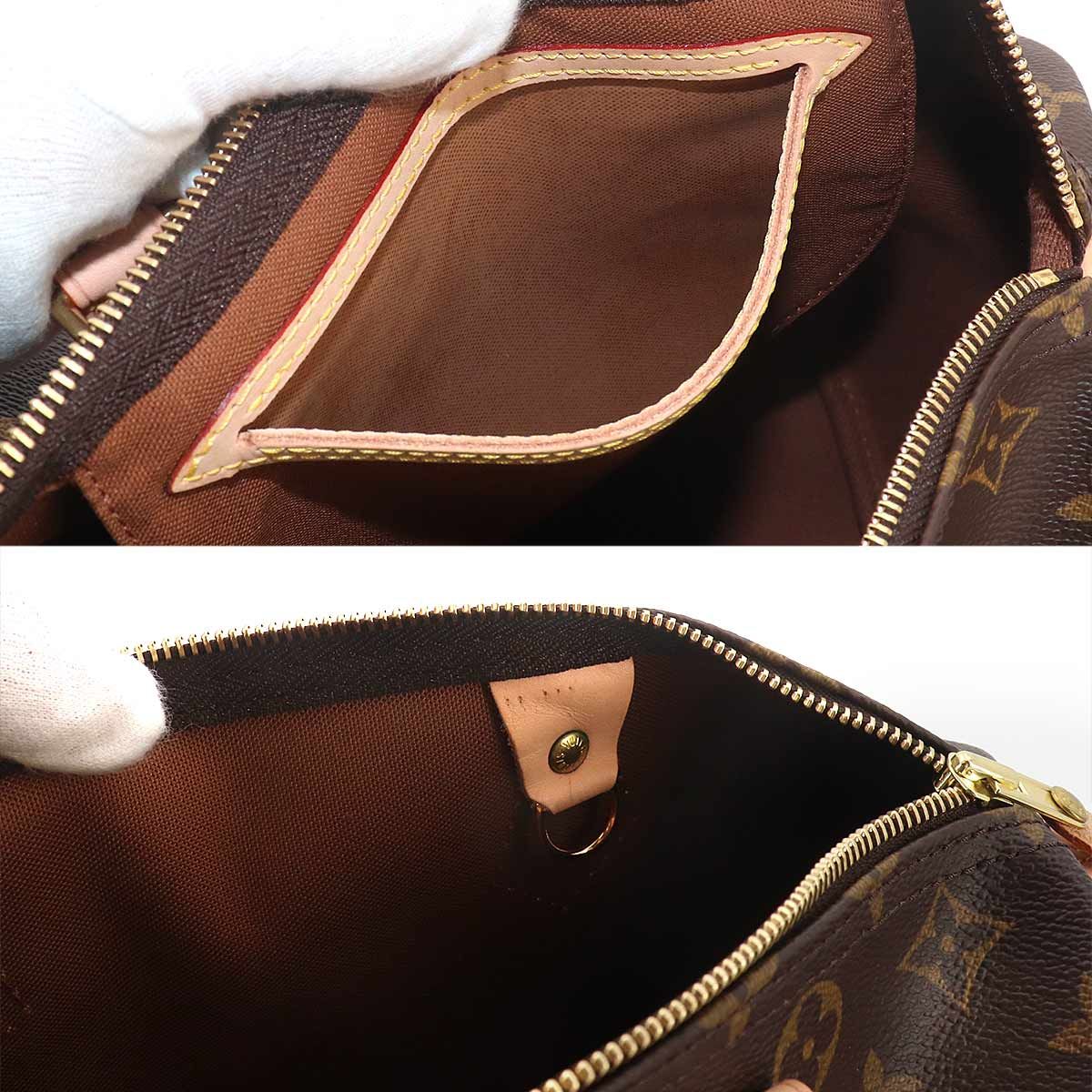 Louis Vuitton Monogram Speedy 30 Hand Bag Brown Gold — view 8