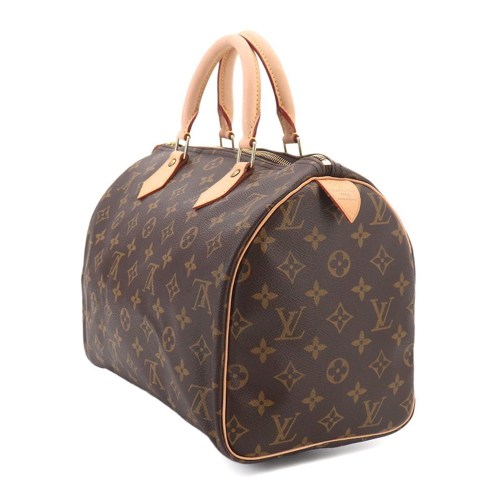 Louis Vuitton Monogram Speedy 30 Hand Bag Brown Gold — view 4