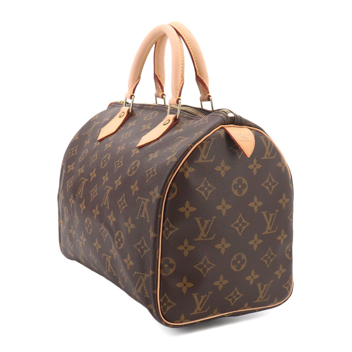 Louis Vuitton Monogram Speedy 30 Hand Bag Brown Gold — view 4
