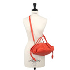 Loewe Paseo Small 2-Way Bag Leather Orange Gold — view 9
