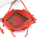 Loewe Paseo Small 2-Way Bag Leather Orange Gold — view 6