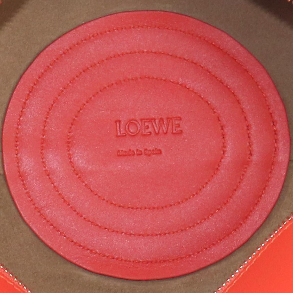 Loewe Paseo Small 2-Way Bag Leather Orange Gold — view 7