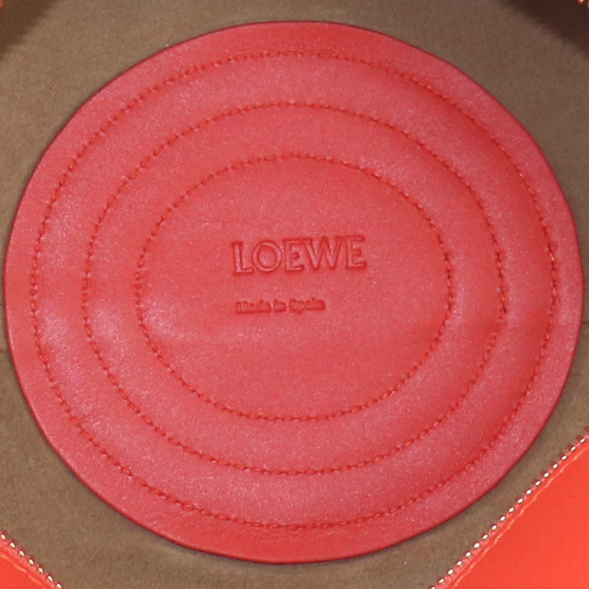 Loewe Paseo Small 2-Way Bag Leather Orange Gold — view 7