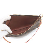Louis Vuitton Monogram Pochette Hand Bag Brown Gold — view 7