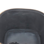 Chanel Vanity Hand Bag Caviar Leather Black CC Logo Gold — view 9