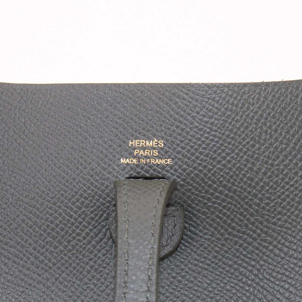 Hermes Evelyne Series 16 TPM Epsom Vert Mangrove Shoulder Bag Gold — view 8