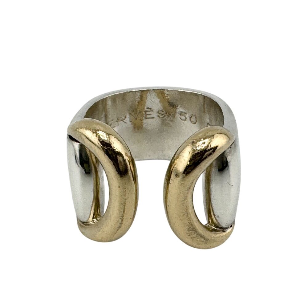 Hermes Vintage Eco 750 925 Ring 50 18k