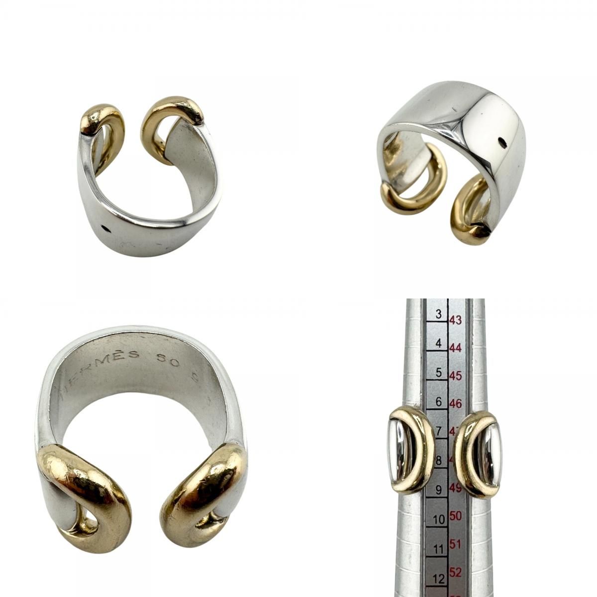 Hermes Vintage Eco 750 925 Ring 50 18k — view 8