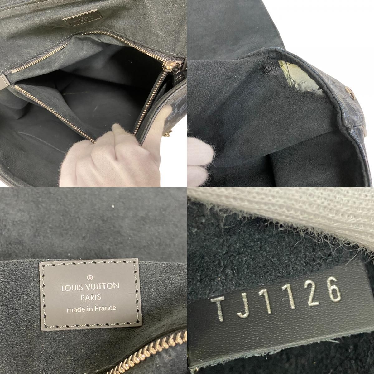 Louis Vuitton Newport Damier Ecobalt Backpack Purse Gray — view 8