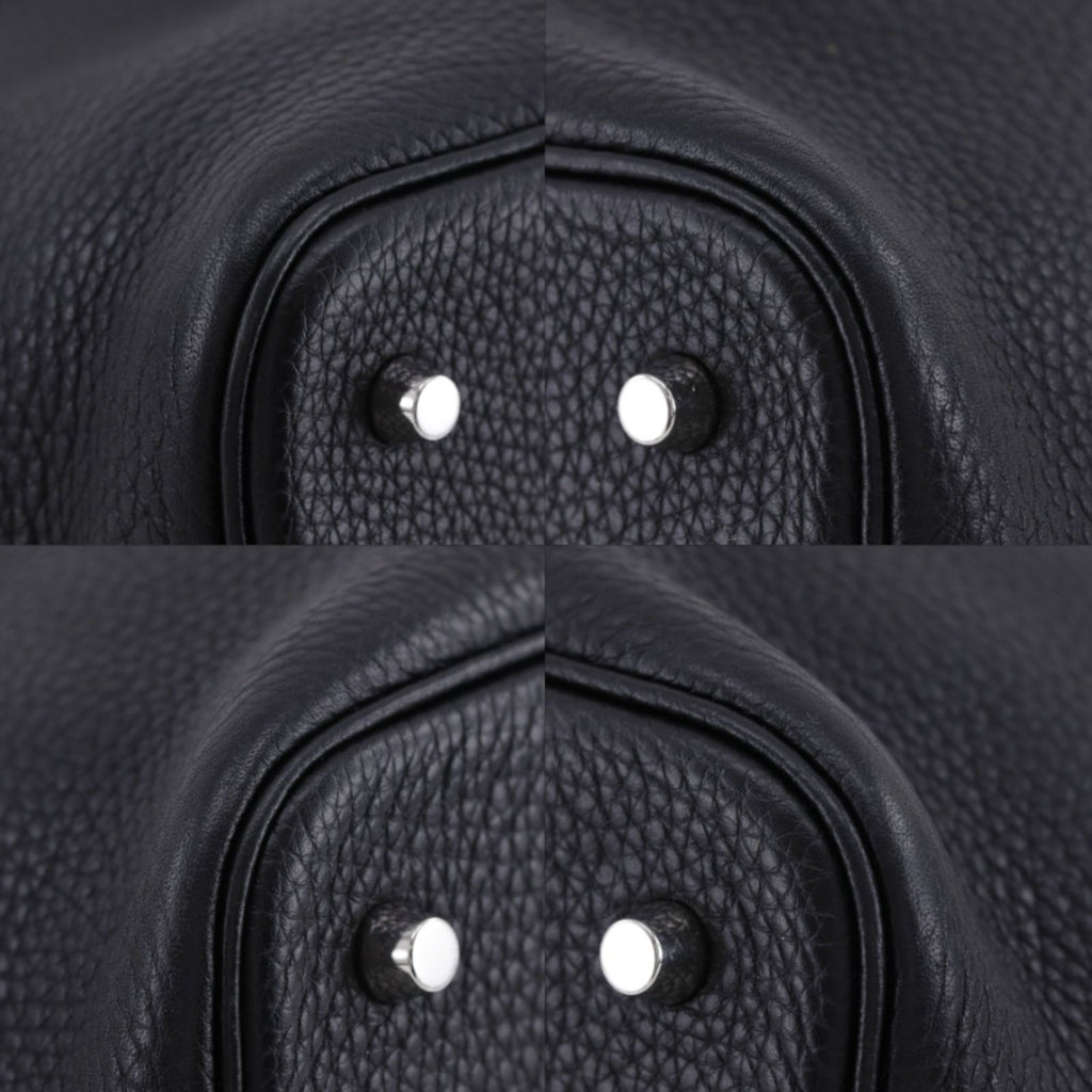 Hermes Picotin Lock 22 Taurillon Clemence Black Silver Handbag — view 4