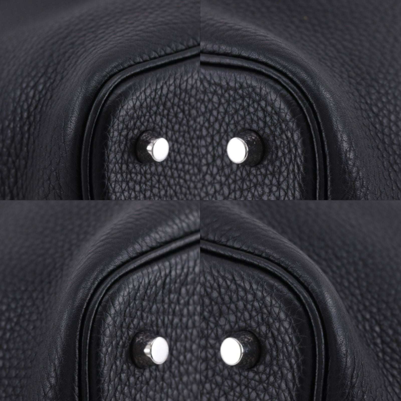 Hermes Picotin Lock 22 Taurillon Clemence Black Silver Handbag — view 4