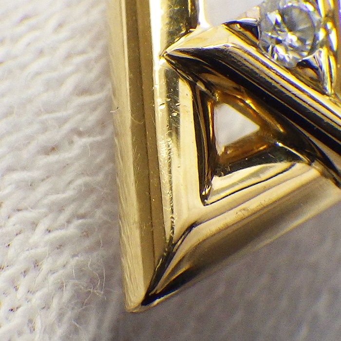 Louis Vuitton Earrings LV Vault One Set of 2 Diamond Each 18k Yellow Gold 18k — view 7