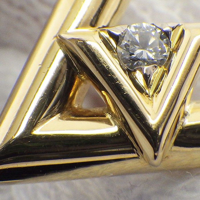Louis Vuitton Earrings LV Vault One Set of 2 Diamond Each 18k Yellow Gold 18k — view 6