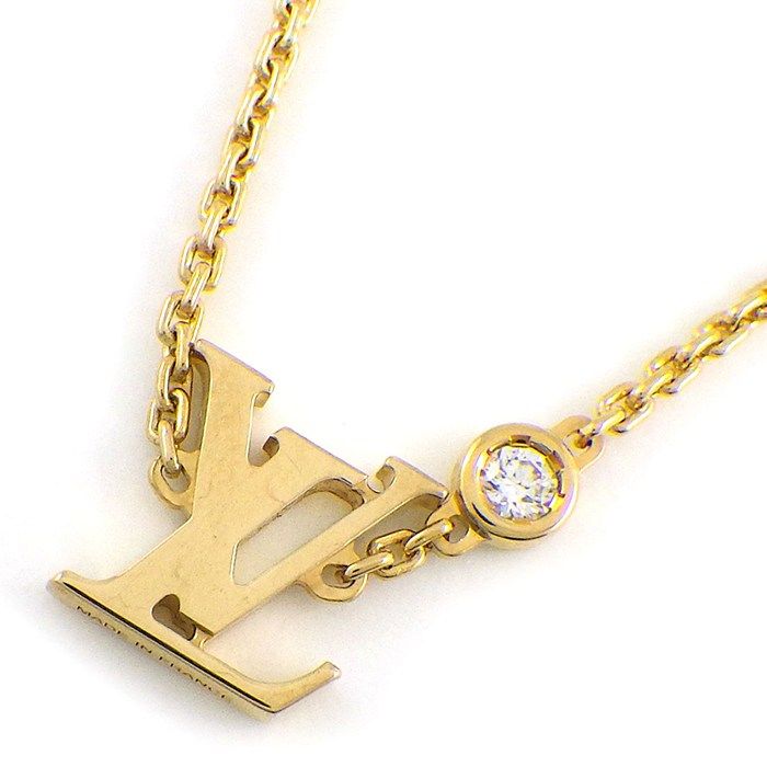 Louis Vuitton Necklace Idylle Blossom LV Monogram Diamond 18k Yellow Gold