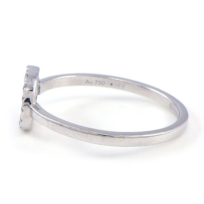 Gucci Ring Interlocking Logo GG Diamond 18k White Gold — view 2