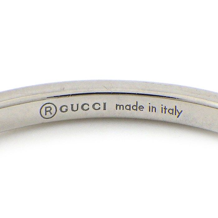 Gucci Ring Interlocking Logo GG Diamond 18k White Gold — view 4