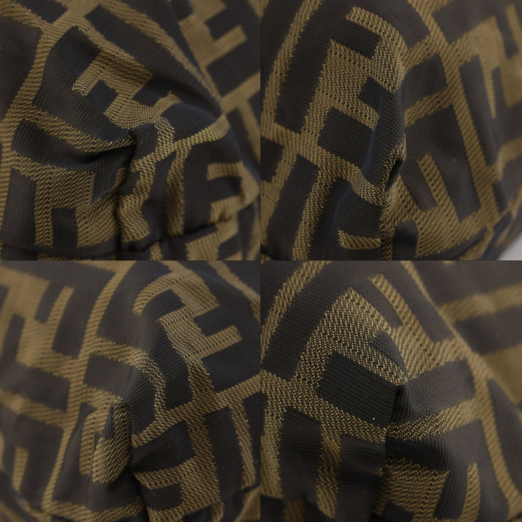 Fendi Zucca Nylon Canvas Brown Tote — view 4