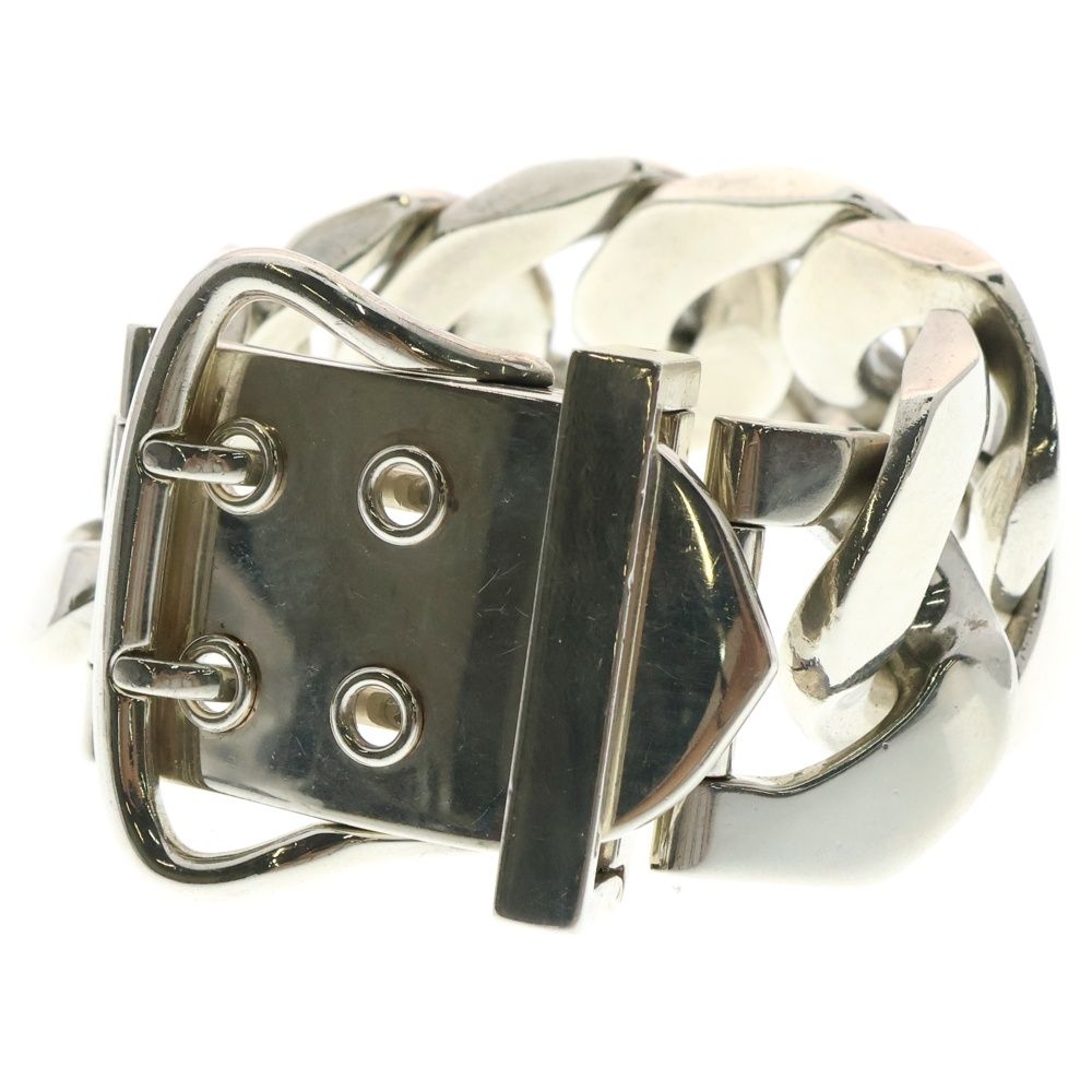 Hermes Boucle Sellier Bracelet TGM Book le Silver