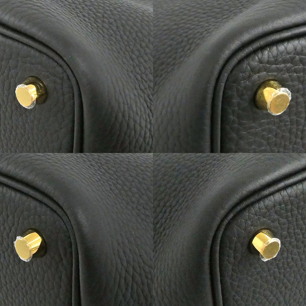 Hermes Picotin Lock PM 18 Black Gold Taurillon Clemence — view 8