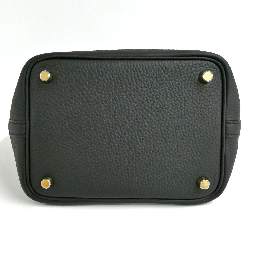 Hermes Picotin Lock PM 18 Black Gold Taurillon Clemence — view 4